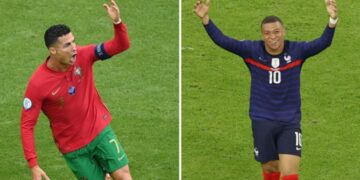 Portugal y Francia se enfrentan hoy en la  Eurocopa.