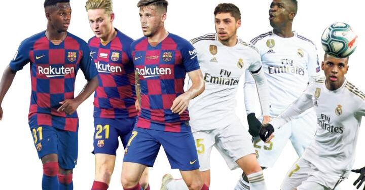 Barcelona – Real Madrid, un clásico en manos de jóvenes.