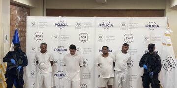 Autoridades de Seguridad presentan a los responsable de cuádruple homicidio.