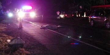 Mujer muere atropellada en km 18 de la Ruta Militar,  del Divisadero, Morazán