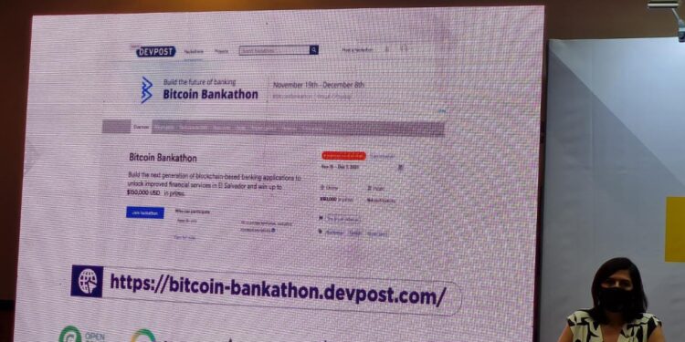 El Salvador lanza la primera Bitcoin Bankathon con el propósito de promover el uso de la criptomoneda.