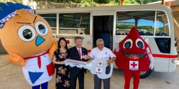 Japón dona $115,900 dólares para proyecto de suministro de unidad móvil de donación de sangre.