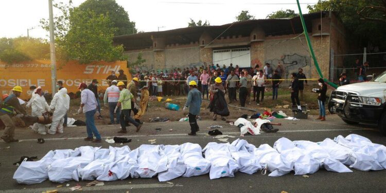 ¡Tragedia! Asciende a 53 los migrantes muertos en Chiapas, México.