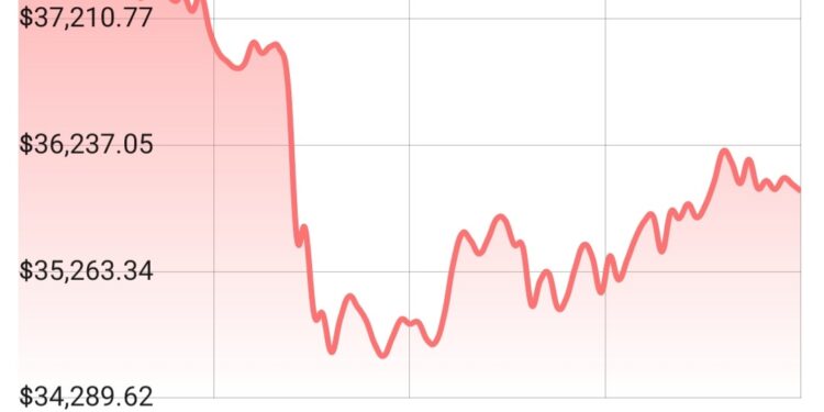 Bitcóin pierde valor en el mercado a raíz del conflicto iniciado en las últimas horas entre Rusia y Ucrania.