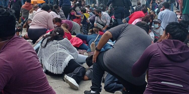 Balacera en Centro de Vacunación de niños en Puebla.