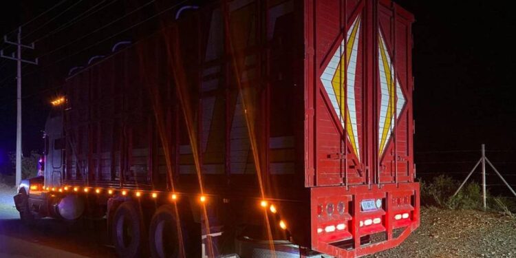 Localizan a 110 migrantes hacinados en camión.