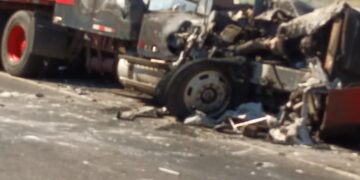 Mujer fallece tras impactar contra rastra cañera.