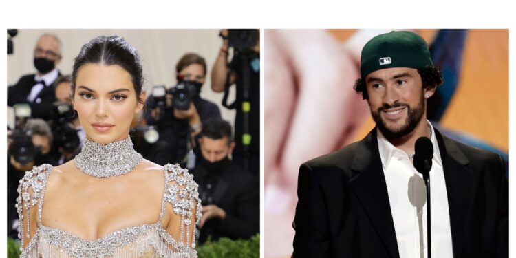 ¡Son novios! Captan a Bad Bunny y Kendall Jenner besándose.