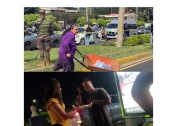 Salvadoreños altruistas en medio de la tragedia.