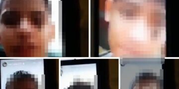 Adolescentes bajo custodia policial por presumir pertenencia a pandillas.