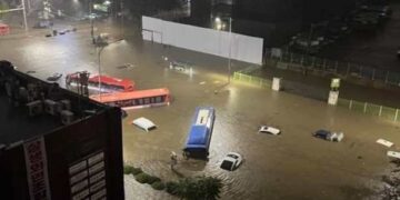 Decenas de muertos y heridos tras torrenciales lluvias en Corea del Sur.
