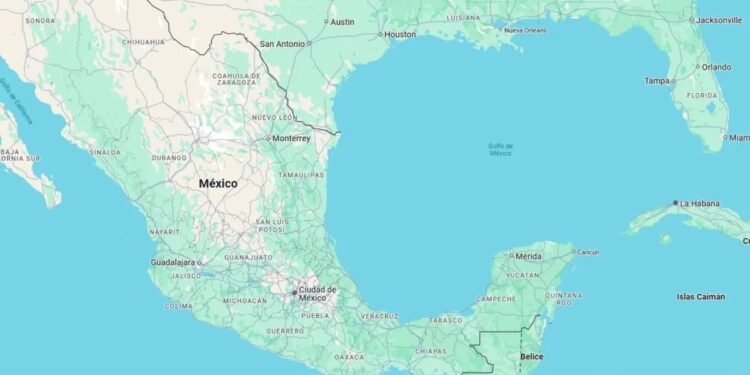 Google Maps renombra al Golfo de México como Golfo de América.