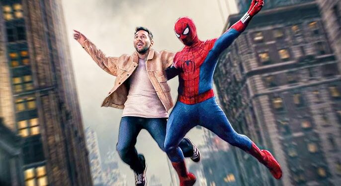 Messi y Spider-Man sorprenden con un encuentro viral