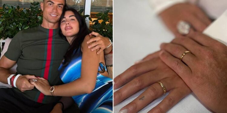 ¡Cristiano Ronaldo y Georgina Rodríguez ya son marido y mujer!
